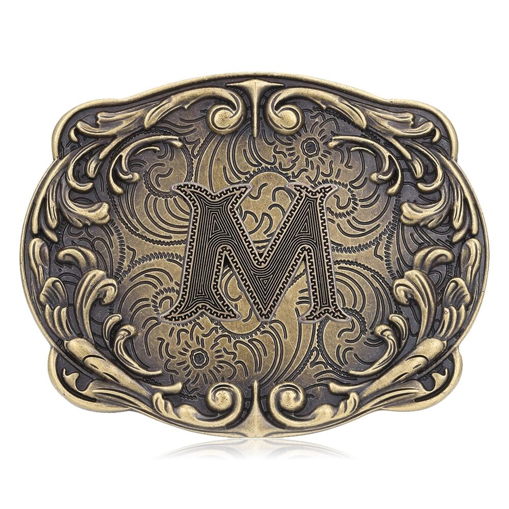 3574 Western Belt Buckles ABCDJMR-Z Initial Belt Buckle Cowboy Custom Belt